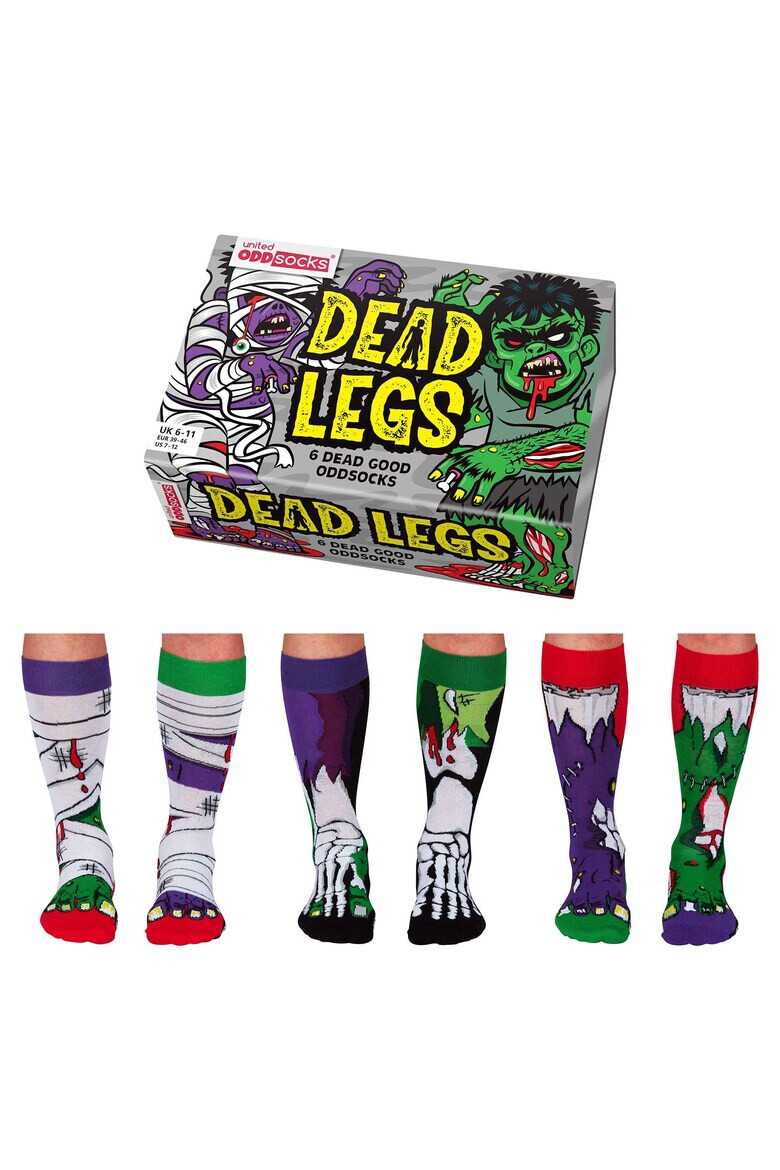 United OddSocks Set de sosete lungi cu imprimeu - 6 piese - Pled.ro