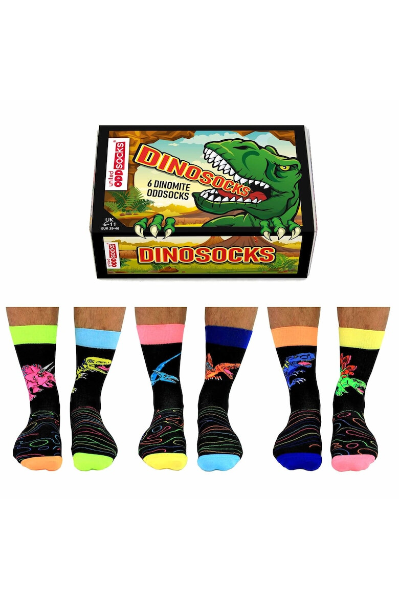 United OddSocks Set de sosete lungi cu imprimeu - 6 piese - Pled.ro