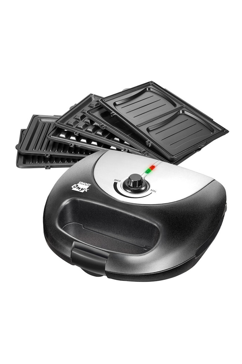 Unold Sandwich maker Onix 3 in 1 1000W 3 tipuri de placi Negru - Pled.ro