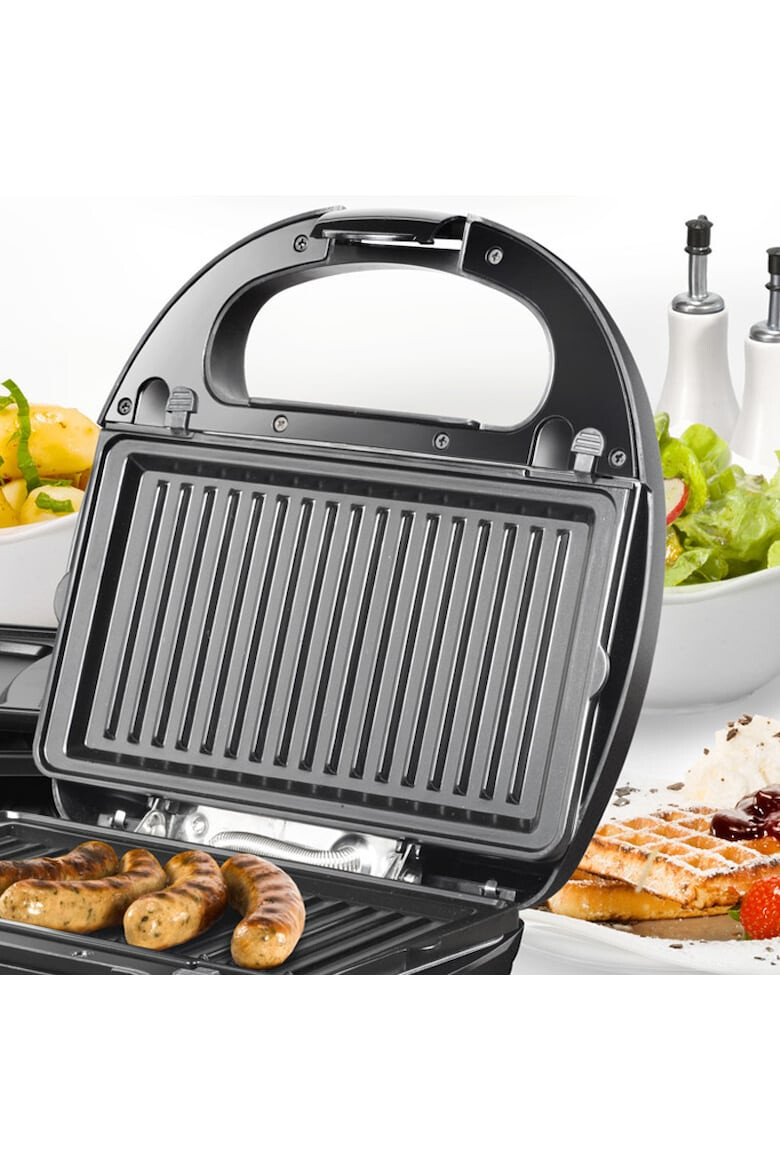 Unold Sandwich maker Onix 3 in 1 1000W 3 tipuri de placi Negru - Pled.ro