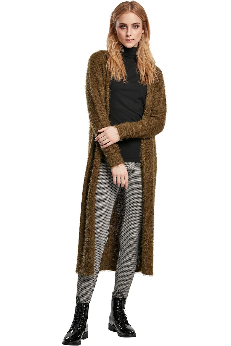 Urban Classics Cardigan lung cu gluga fara inchidere - Pled.ro