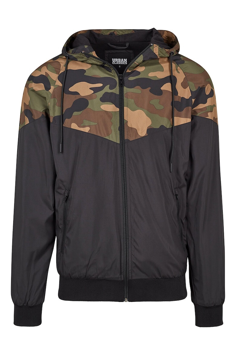 Urban Classics Jacheta cu segment cu model camuflaj - Pled.ro