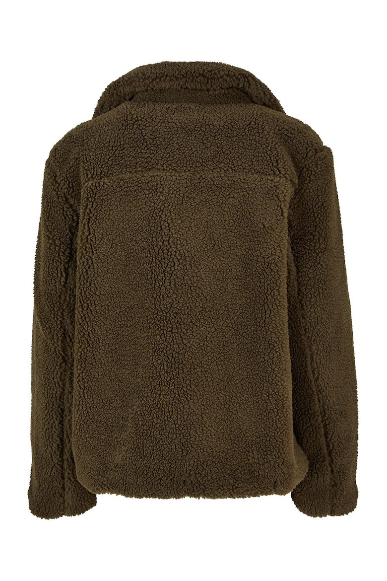 Urban Classics Jacheta din blana shearling sintetica cu fermoar - Pled.ro