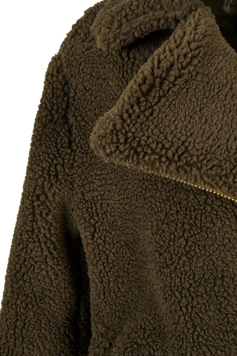 Urban Classics Jacheta din blana shearling sintetica cu fermoar - Pled.ro