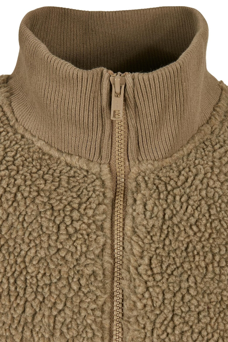 Urban Classics Jacheta din blana shearling sintetica cu guler inalt - Pled.ro