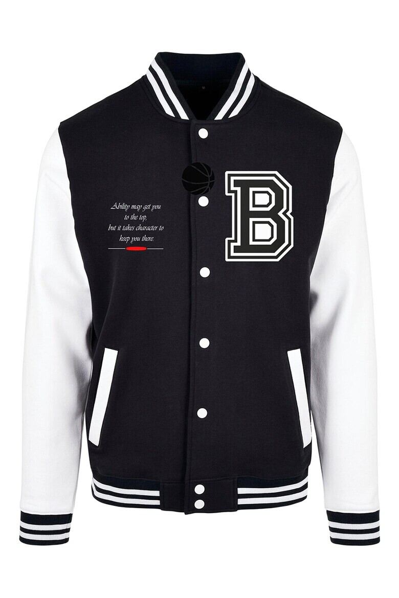 Urban Classics Jacheta varsity cu capse - Pled.ro