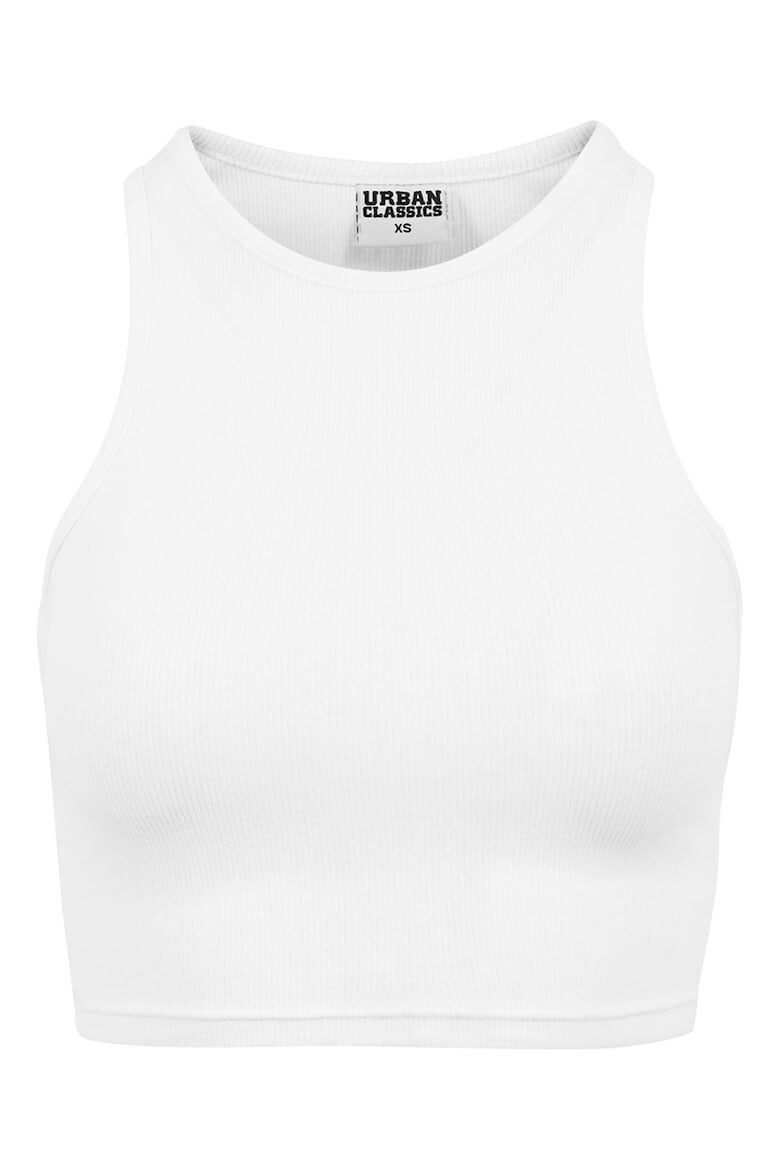 Urban Classics Top crop racerback cu aspect striat - Pled.ro