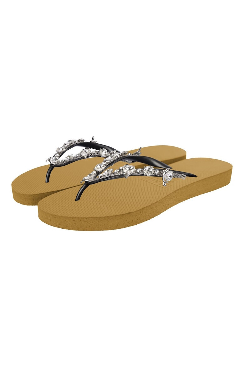 UZURII Papuci flip-flop cu strasuri Chrystal Dolphin - Pled.ro