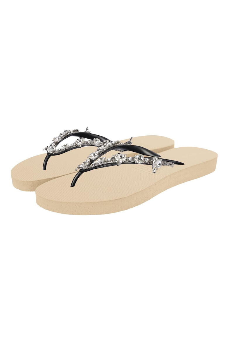 UZURII Papuci flip-flop cu strasuri Chrystal Dolphin - Pled.ro