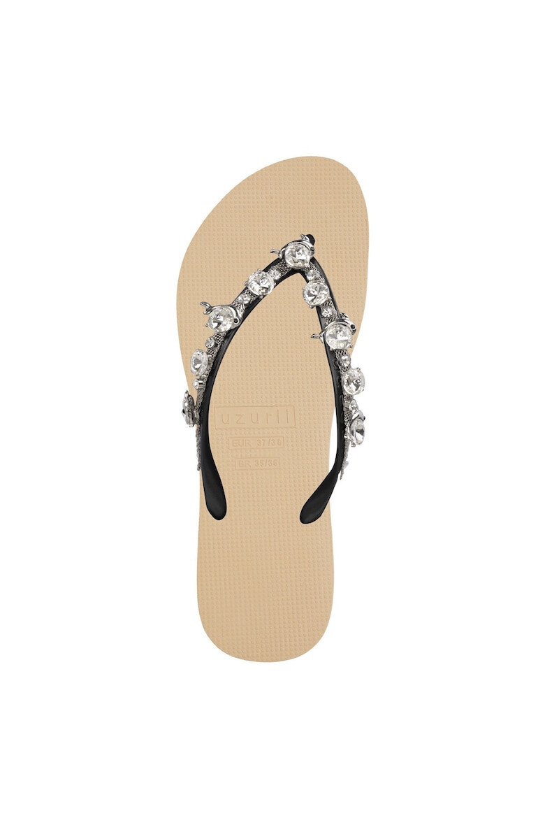 UZURII Papuci flip-flop cu strasuri Chrystal Dolphin - Pled.ro