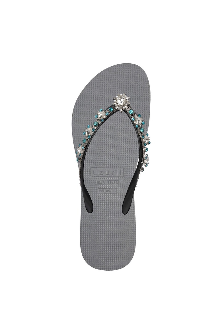 UZURII Papuci flip-flop cu strasuri Dolce Chrystal - Pled.ro