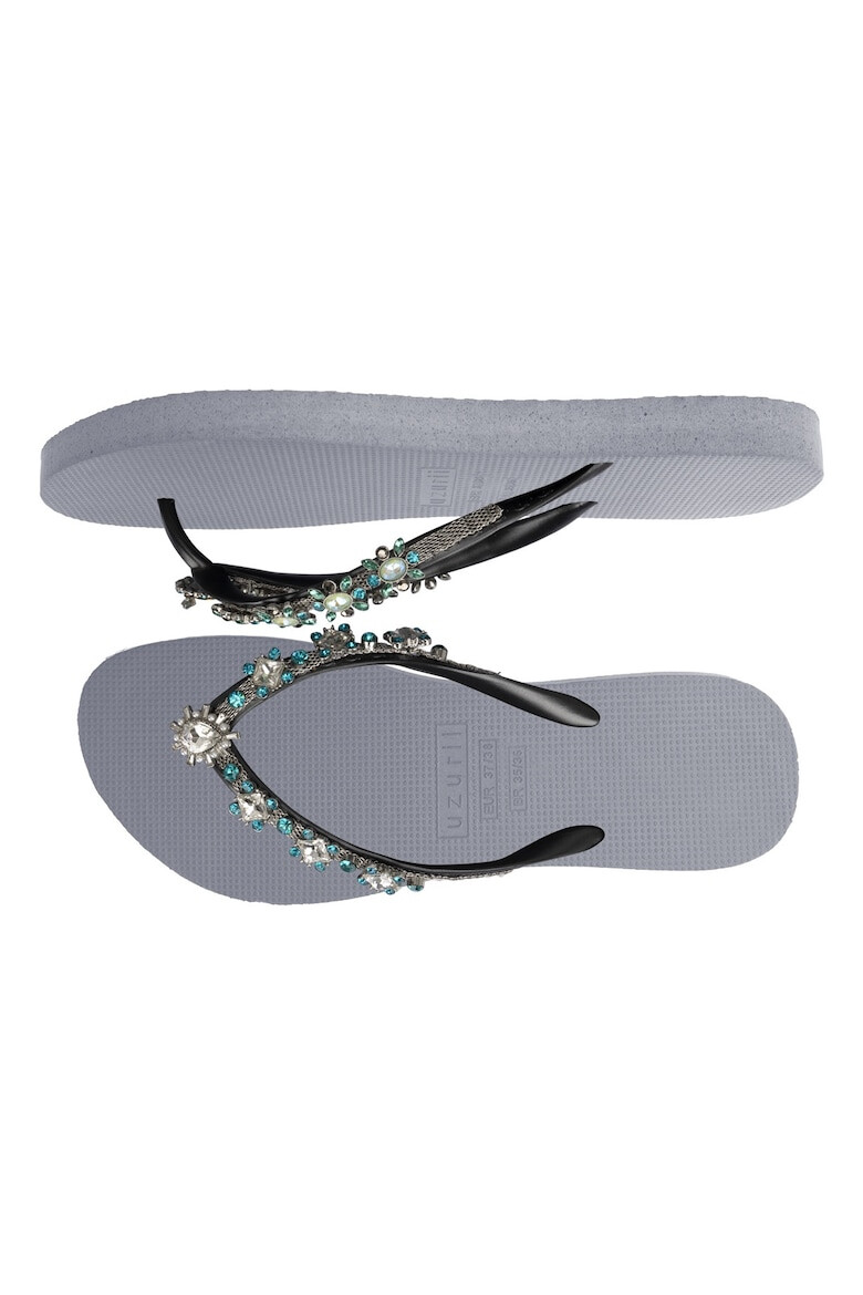 UZURII Papuci flip-flop cu strasuri Dolce Chrystal - Pled.ro