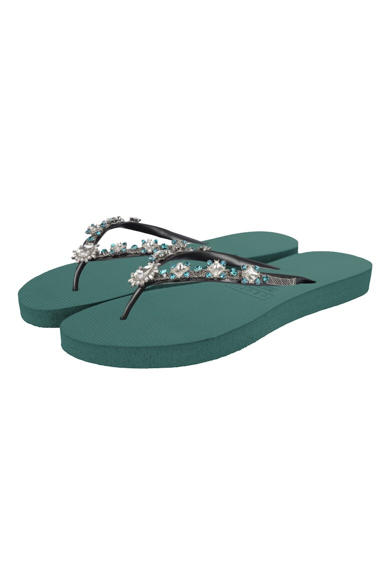 UZURII Papuci flip-flop cu strasuri Dolce Chrystal - Pled.ro