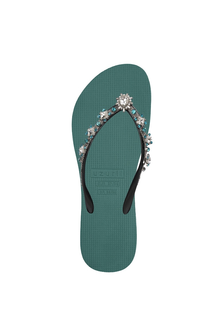 UZURII Papuci flip-flop cu strasuri Dolce Chrystal - Pled.ro