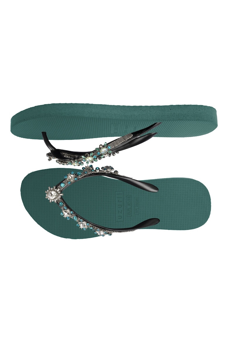 UZURII Papuci flip-flop cu strasuri Dolce Chrystal - Pled.ro