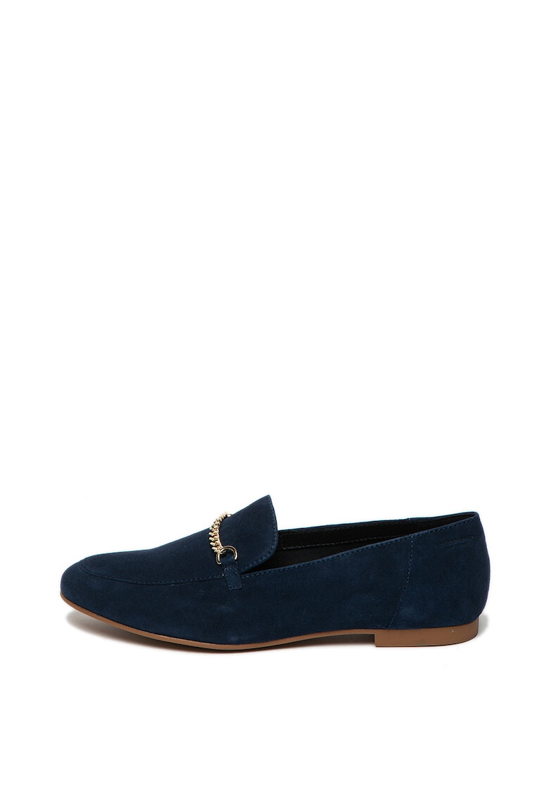 Vagabond Shoemakers Pantofi loafer din piele intoarsa cu detaliu din lant Eliza - Pled.ro