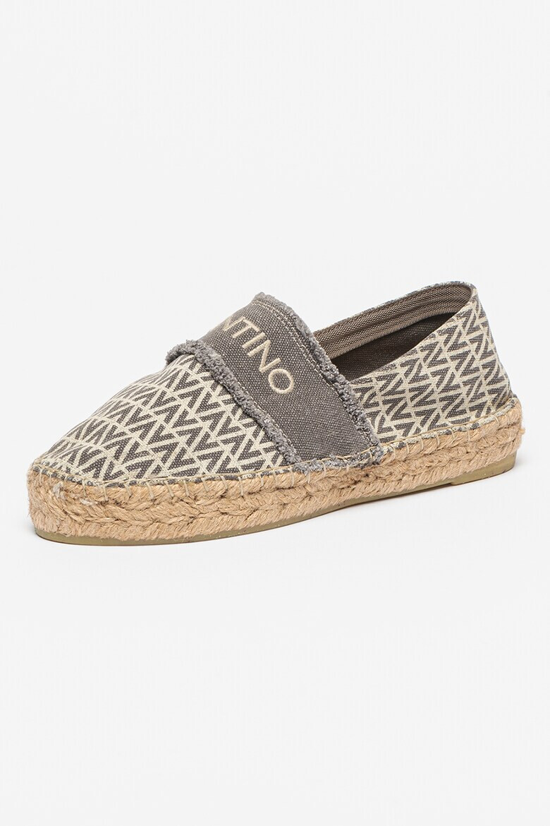 Valentino Espadrile din panza cu logo - Pled.ro