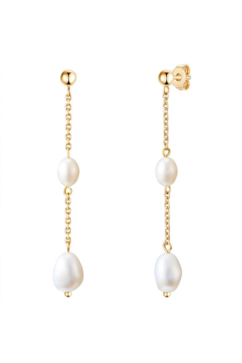 Valero Pearls Cercei drop placati cu aur de 14K - Pled.ro