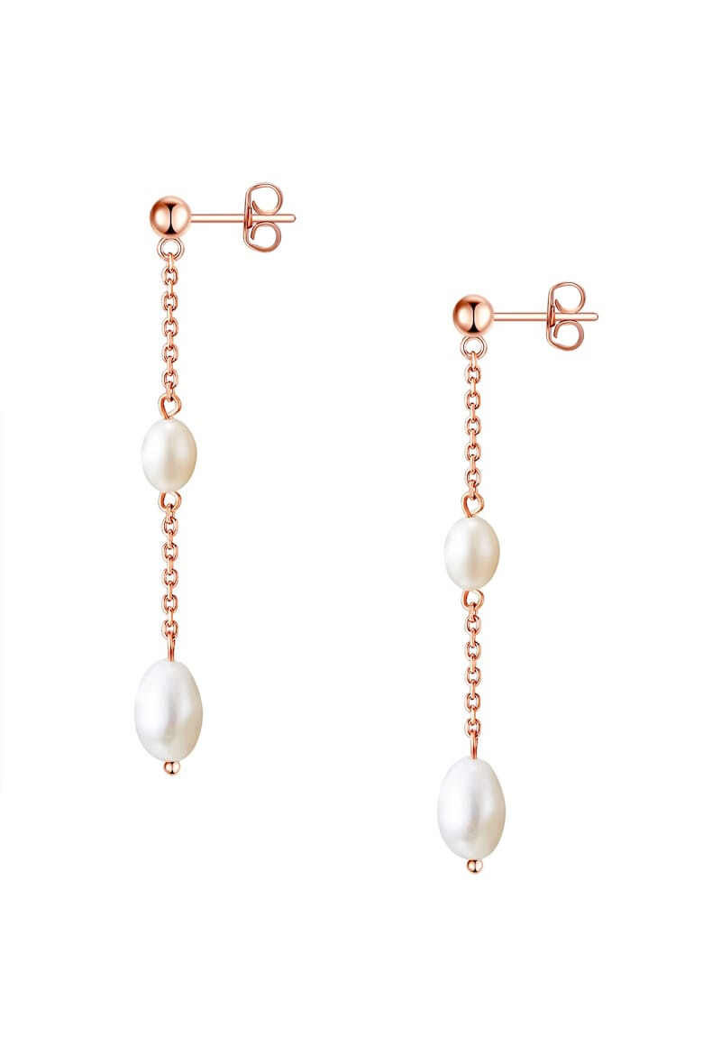 Valero Pearls Cercei drop placati cu aur de 14K - Pled.ro