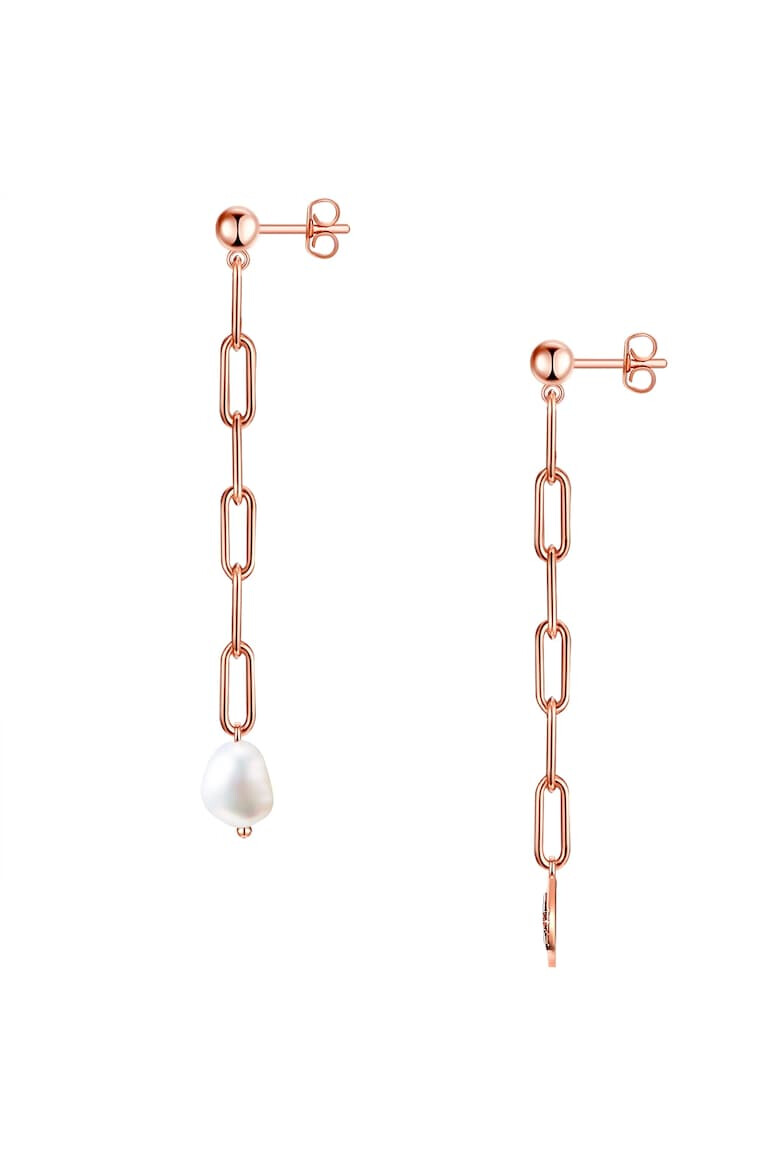 Valero Pearls Cercei drop placati cu aur de 18K si decorati cu perla - Pled.ro