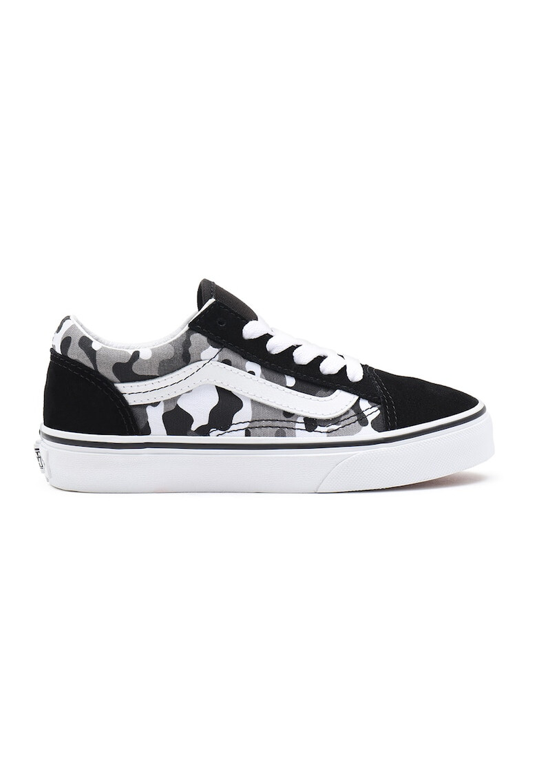 Vans Pantofi sport de piele intoarsa si panza cu model camuflaj Old Skool - Pled.ro