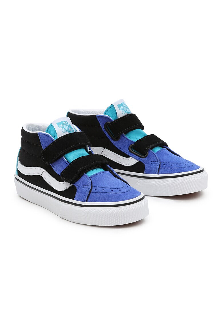 Vans Tenisi mid-high cu model colorblock si velcro Sk8-Mid Reissue - Pled.ro