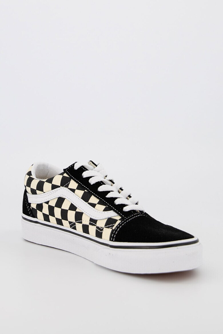 Vans Tenisi unisex in carouri cu garnituri de piele intoarsa Old Skool - Pled.ro