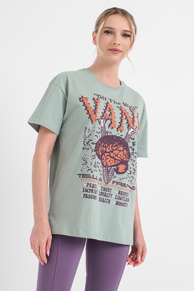 Vans Tricou supradimensionat Brain Jam - Pled.ro