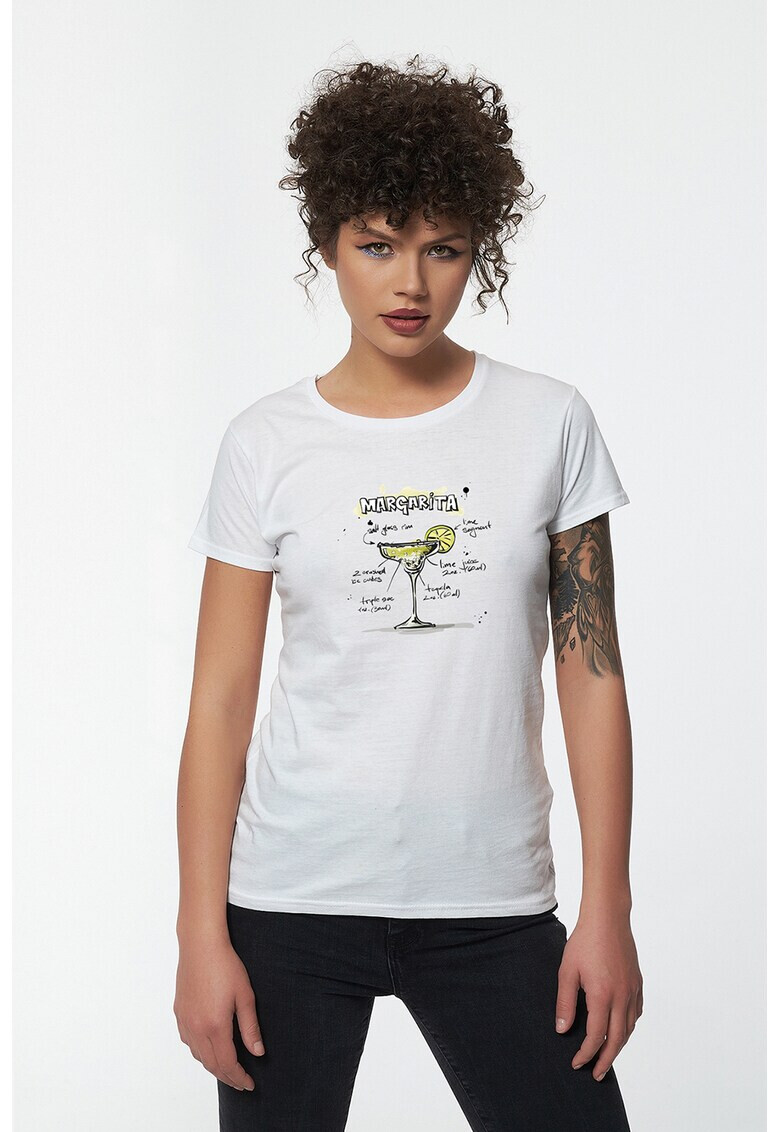 Vegea Tricou de bumbac cu imprimeu cocktail - Pled.ro