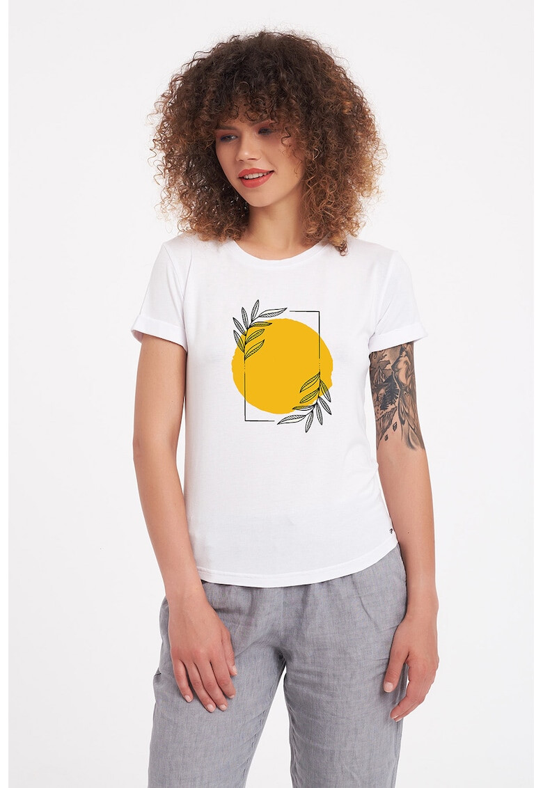 Vegea Tricou din bumbac cu imprimeu grafic - Pled.ro