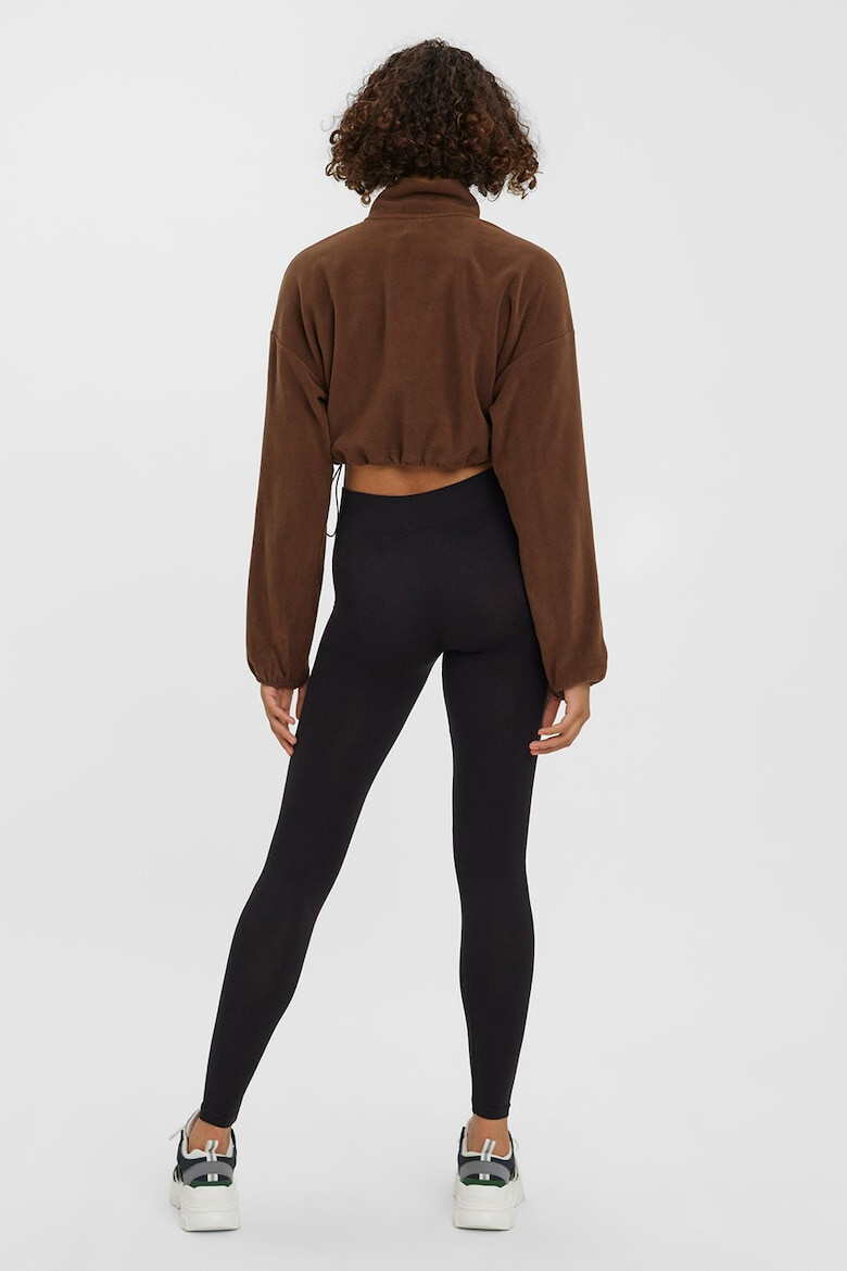 Vero Moda Bluza sport crop din fleece - Pled.ro