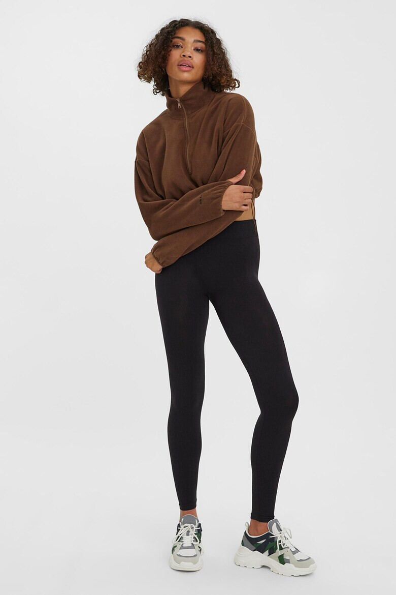 Vero Moda Bluza sport crop din fleece - Pled.ro