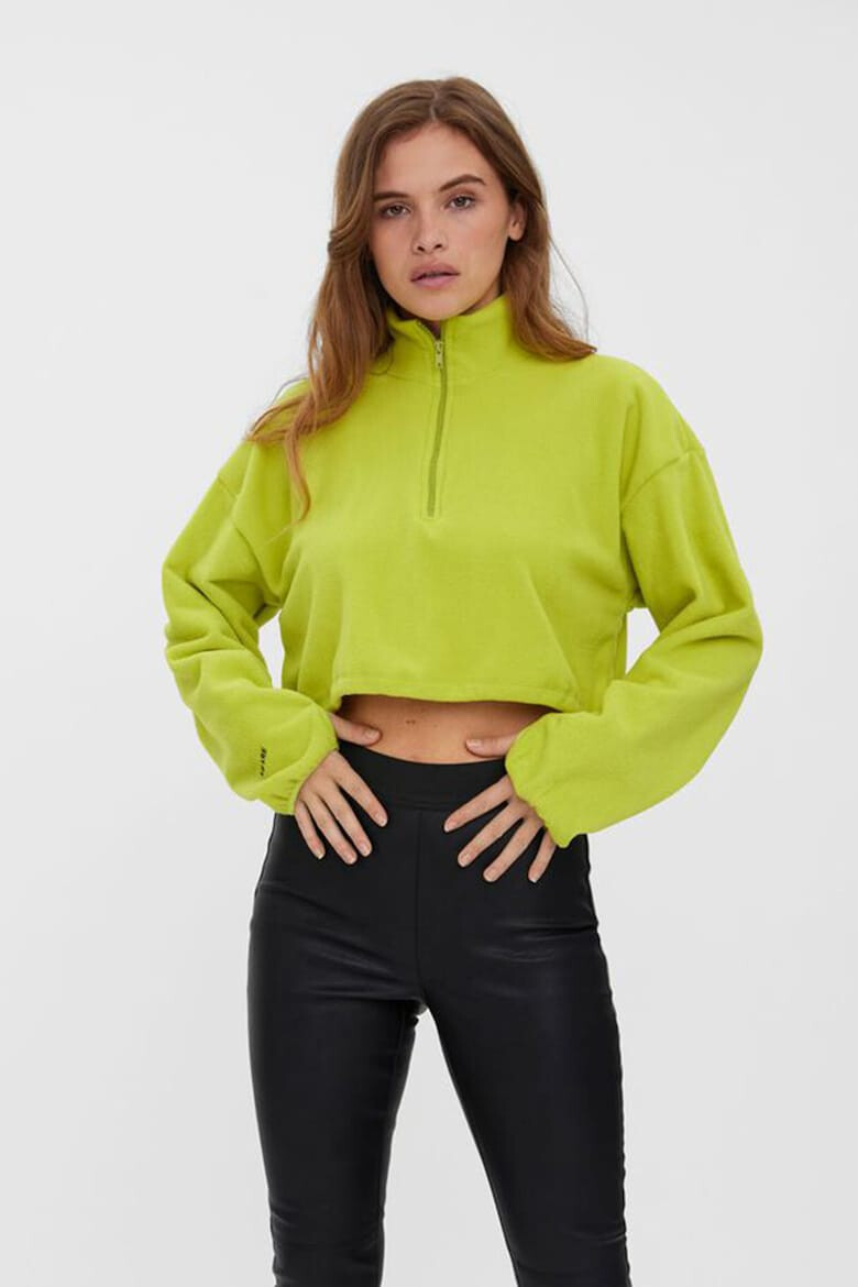 Vero Moda Bluza sport crop din fleece - Pled.ro