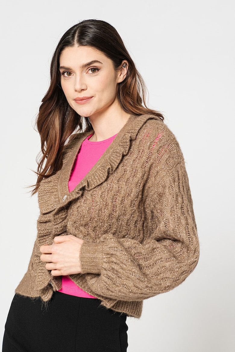 Vero Moda Cardigan cu decolteu in V si volane - Pled.ro