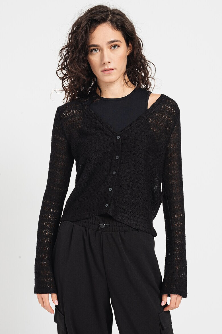 Vero Moda Cardigan cu nasturi si decolteu in V Oliva - Pled.ro