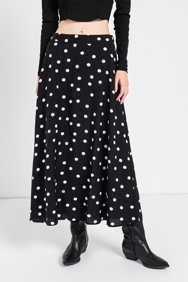 Vero Moda Fusta maxi cu model si buline Becca - Pled.ro