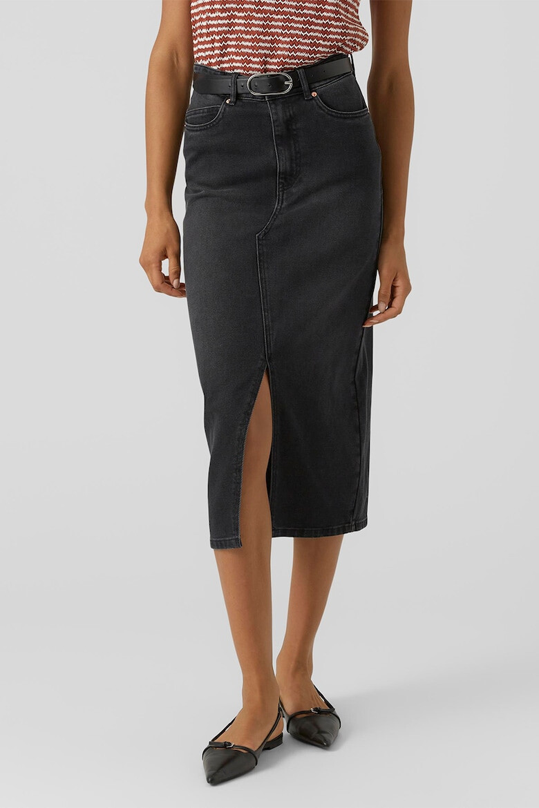 Vero Moda Fusta midi din denim - Pled.ro