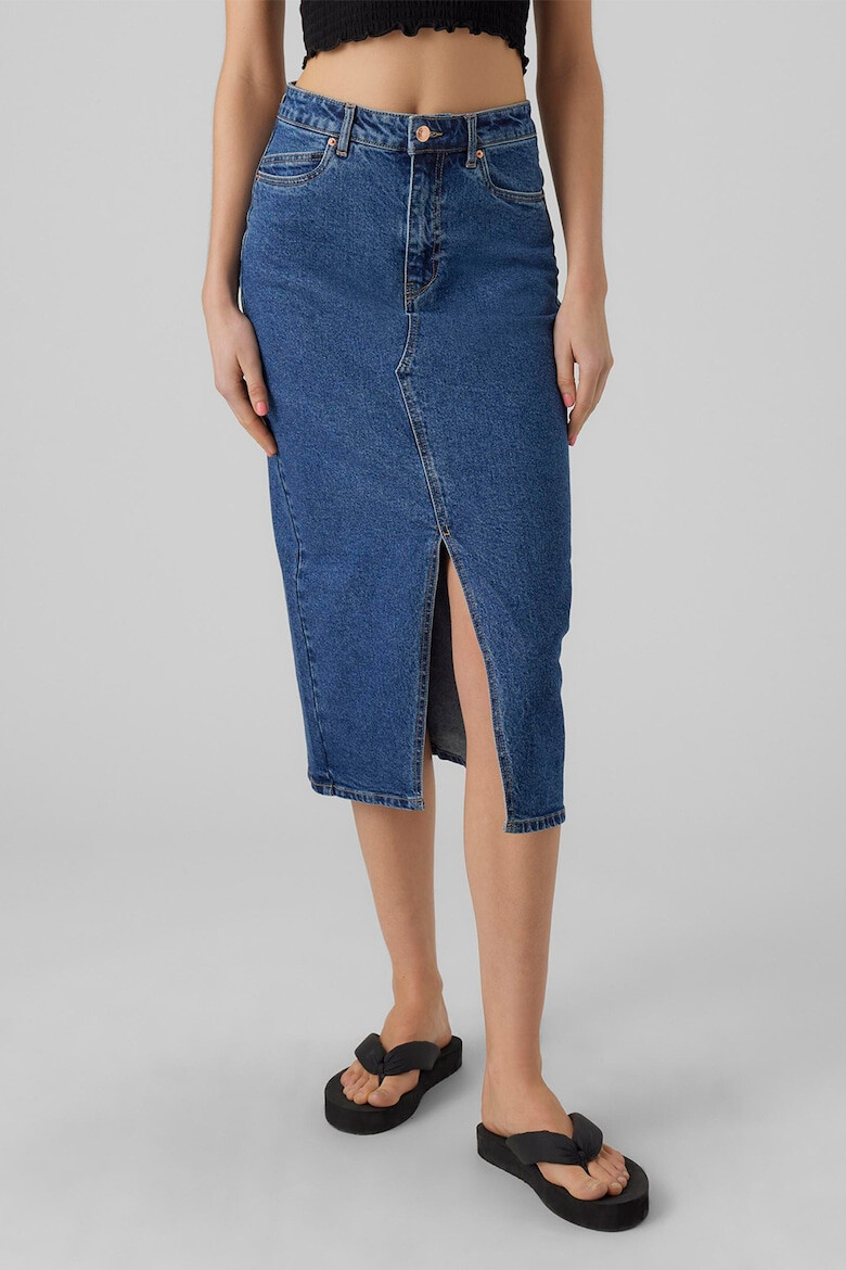 Vero Moda Fusta midi din denim - Pled.ro