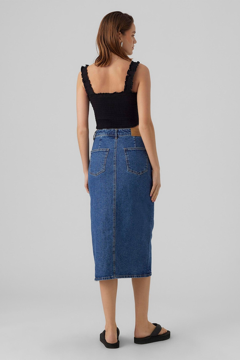 Vero Moda Fusta midi din denim - Pled.ro