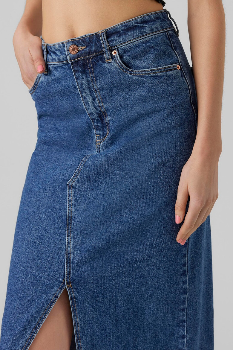 Vero Moda Fusta midi din denim - Pled.ro