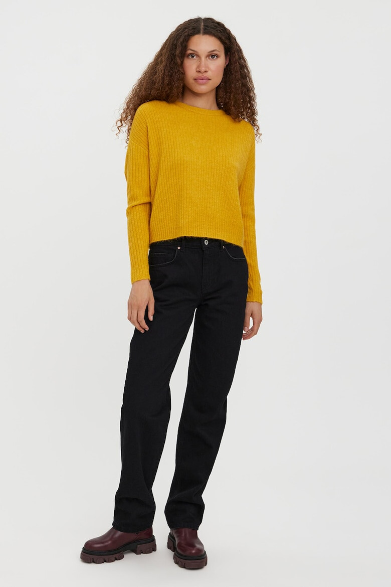 Vero Moda Pulover crop cu maneci cazute - Pled.ro