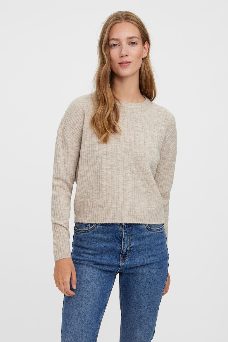 Vero Moda Pulover crop cu maneci cazute - Pled.ro