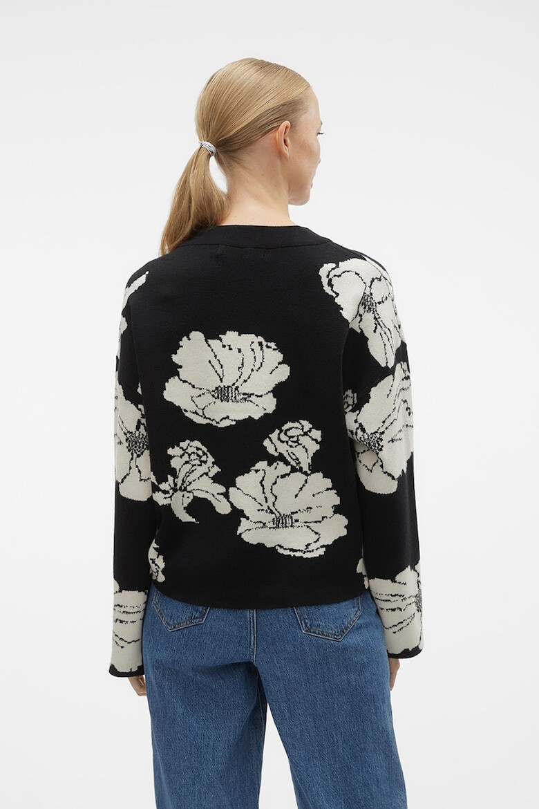 Vero Moda Pulover cu maneci cazute si imprimeu floral Flora - Pled.ro