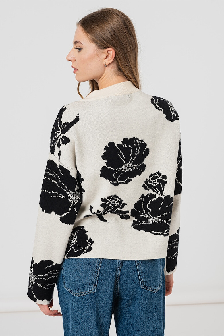 Vero Moda Pulover cu maneci cazute si imprimeu floral Flora - Pled.ro