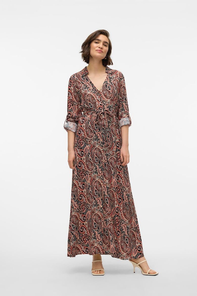 Vero Moda Rochie-camasa maxi cu imprimeu paisley - Pled.ro