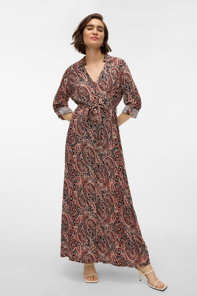 Vero Moda Rochie-camasa maxi cu imprimeu paisley - Pled.ro