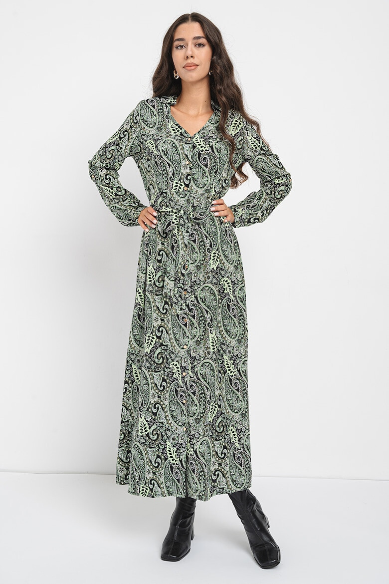 Vero Moda Rochie-camasa maxi cu imprimeu paisley - Pled.ro