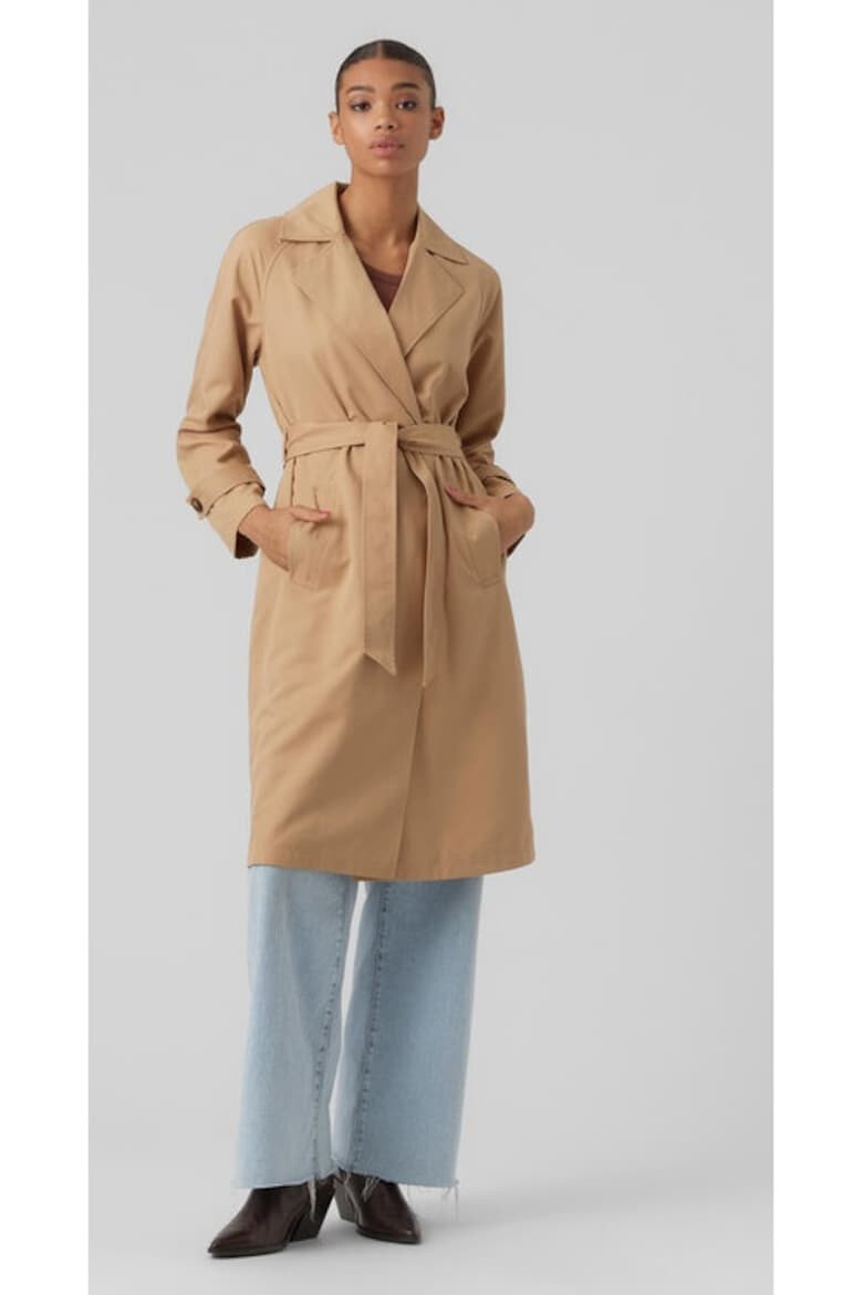 Vero Moda Trench dama 13440 Poliester Bej - Pled.ro