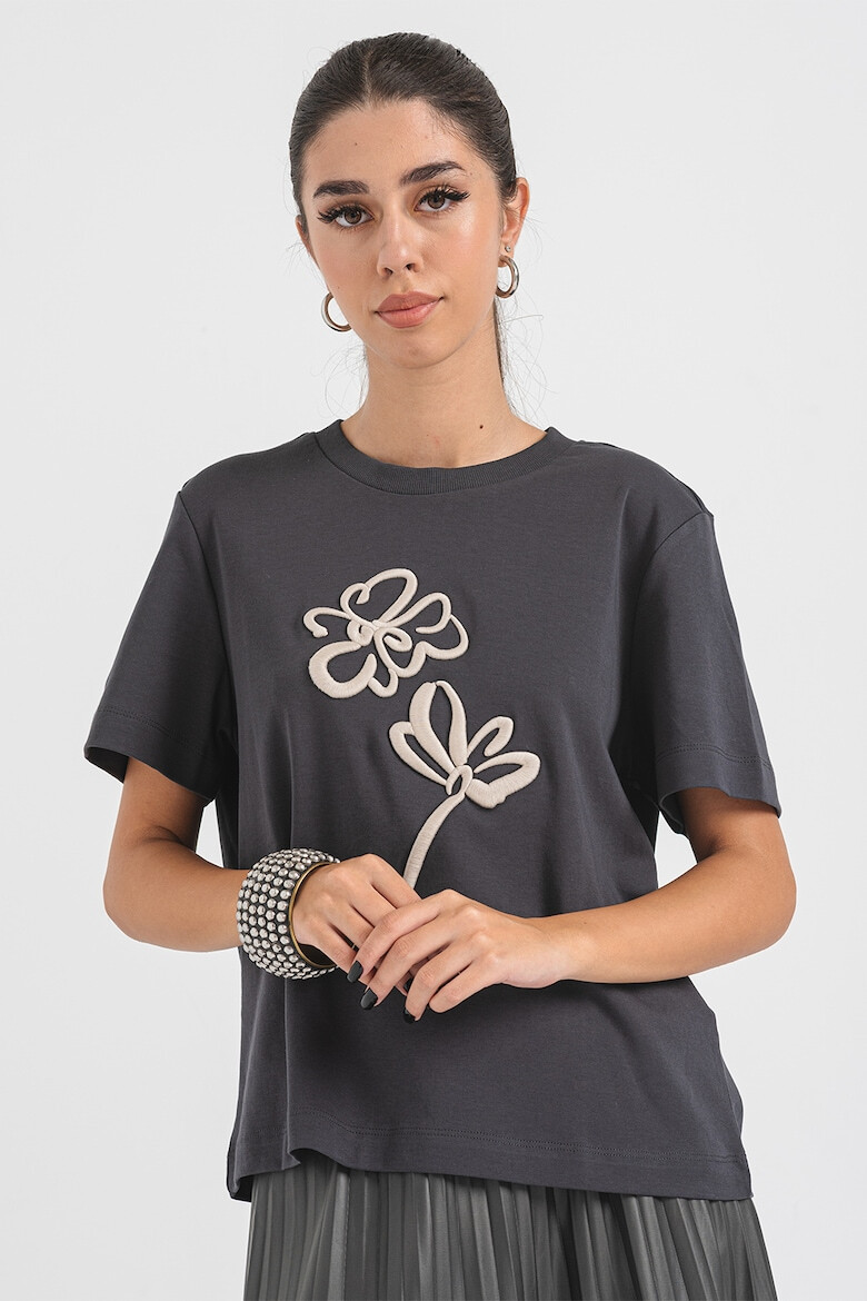 Vero Moda Tricou cu broderii florale Caya - Pled.ro