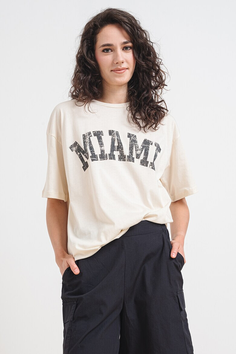 Vero Moda Tricou cu imprimeu si text Lisa - Pled.ro